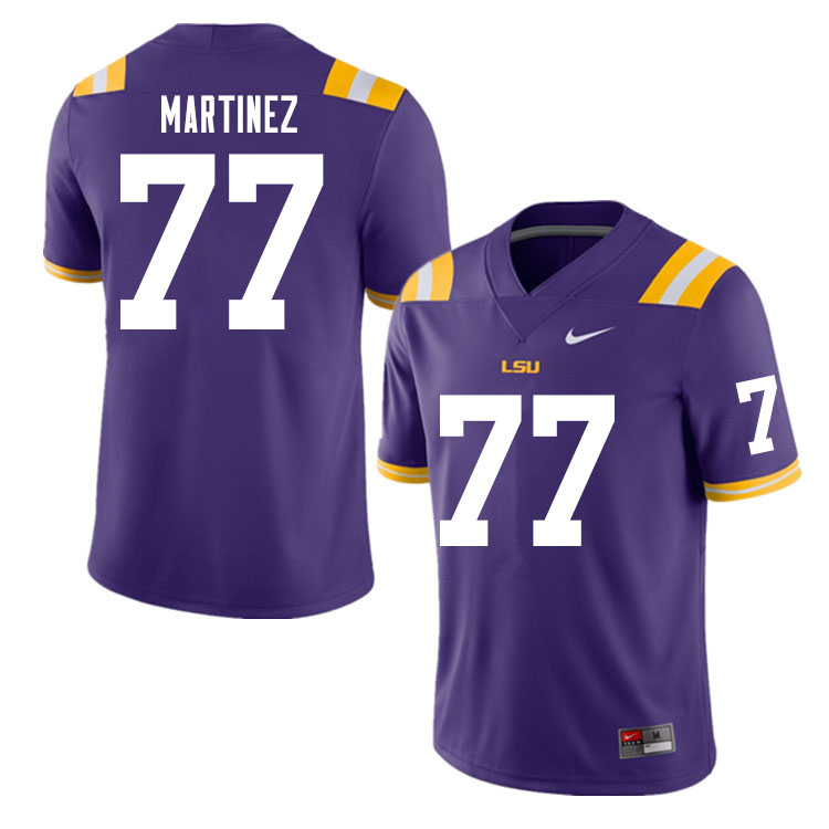 Men #77 Marlon Martinez LSU Tigers College Football Jerseys Sale-Purple